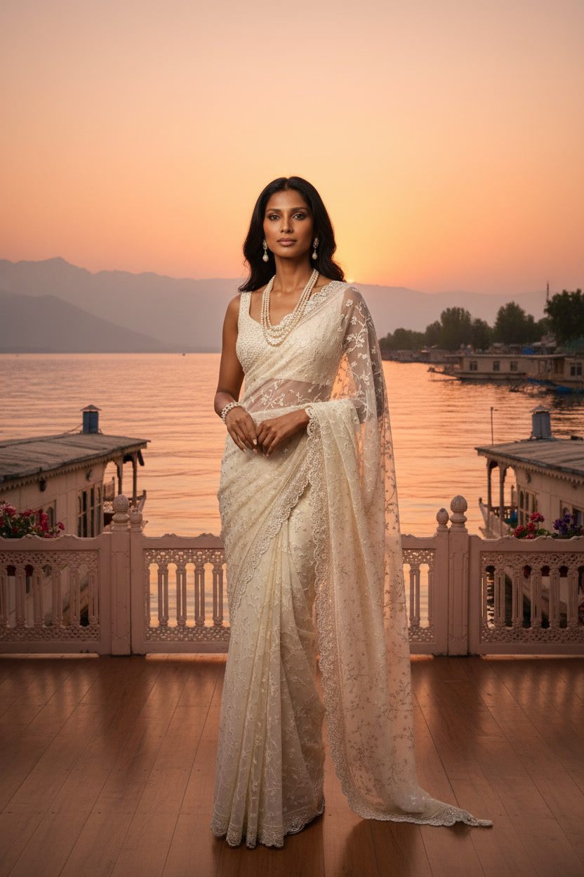Meera burgundy gown rooftop night